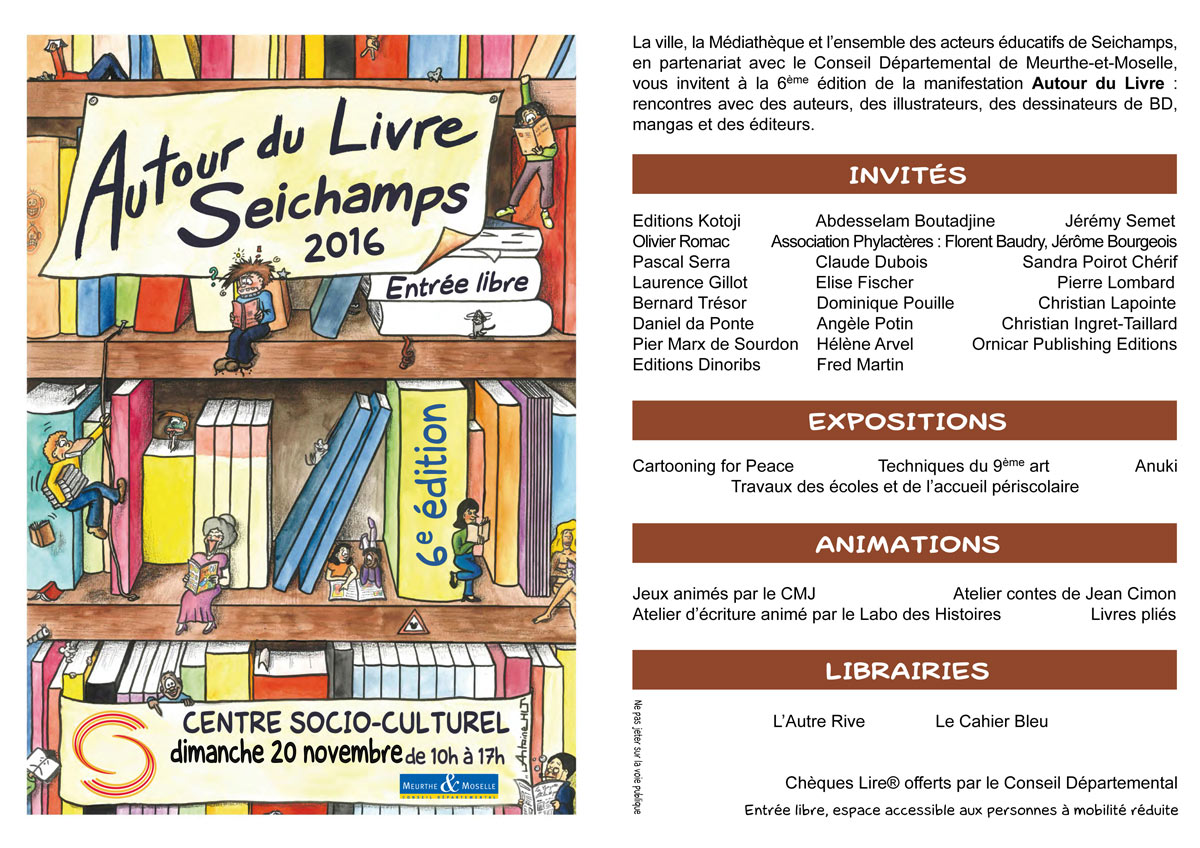 Programme autour du livre à Seichamps